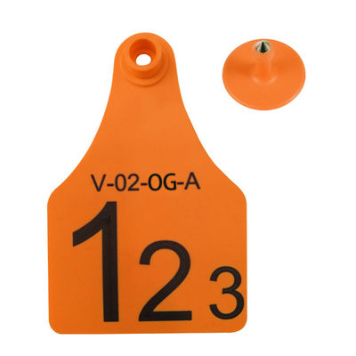 Waterproof  Durable TPU T904+T905 Sterilized Combination Animal Ear Tags For animal identification 