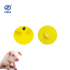 960MHz Farms Electronic Ear Tags Cattle UHF Yellow Color 96 Bits