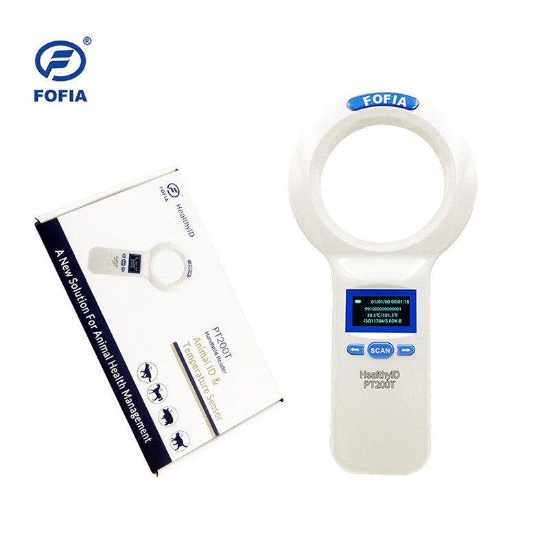 1000 ID Animal Temperature Microchip Scanner Reader For Dog And Cats