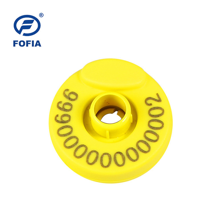 TPU Material RFID Ear Tag For Pig Identification European Chips With Unique Data Security