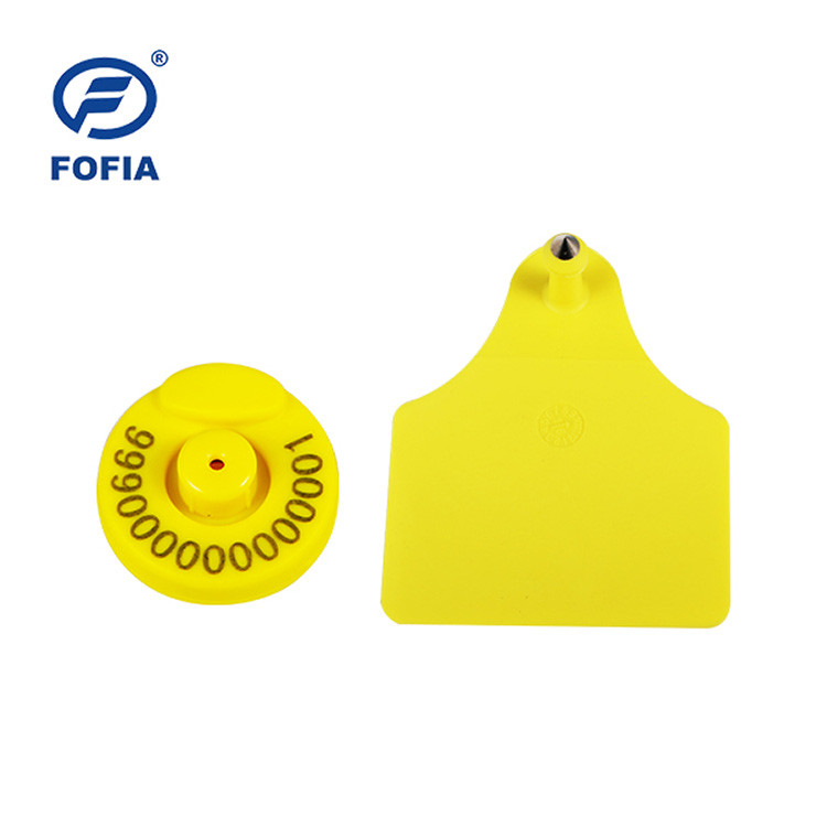 FOFIA RFID Electronic Ear Tag Animal Tracking Tags With Beidou Positioning Thermometer for Cattle Sheep