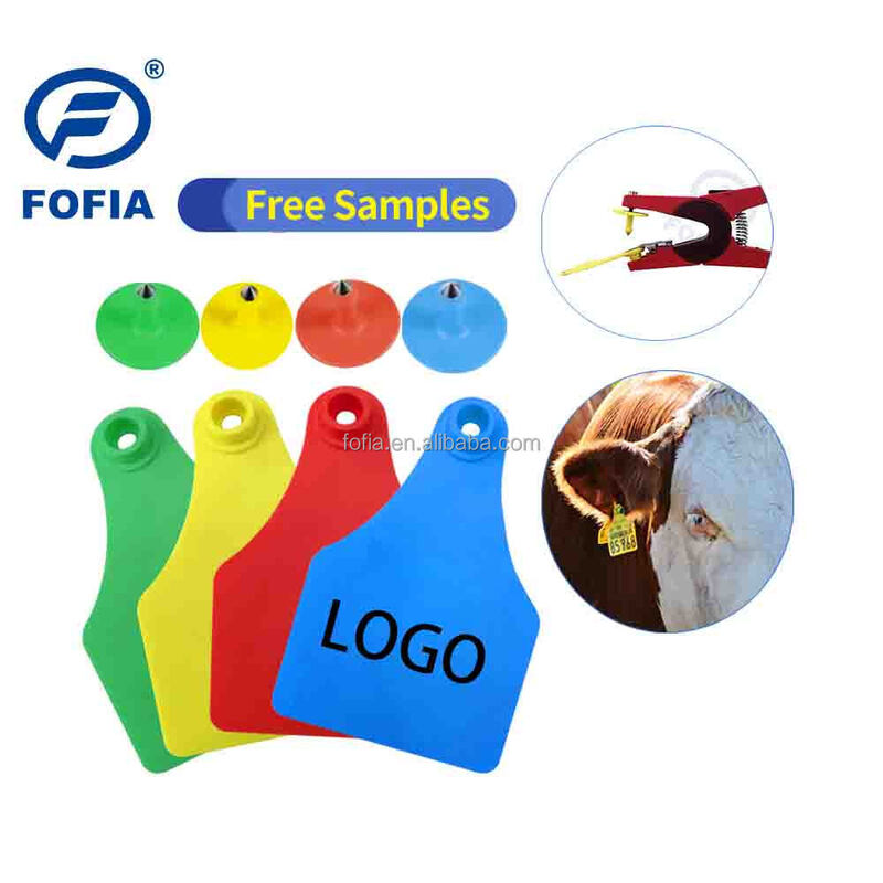 0.01 Animal Identification Tags for Pig Cattle Goat Plastic Ear Tags Made of Tpu Material Cow Sheep