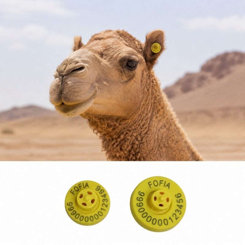 Frequency 1342KHz Cow Ear Tags 4 To 7.4 Grams Effective Tags For Cattle/Camel Tracking And Livestock Identification Systems