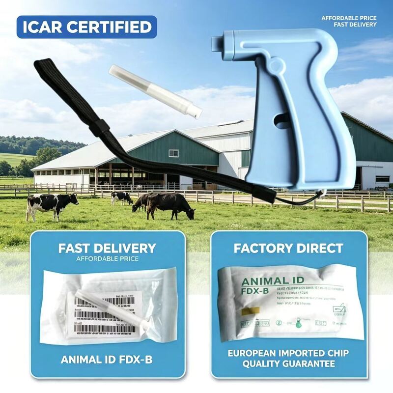 ISO11784/5 FDX-B 134.2KHz Implantable Microchip for Animal Identification with 2.12*12mm Bio-glass Tag