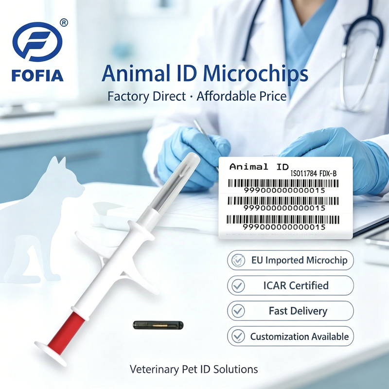 ICAR Sterilized Implantable Microchip With ISO11784/5 FDX-B For Animal Identification