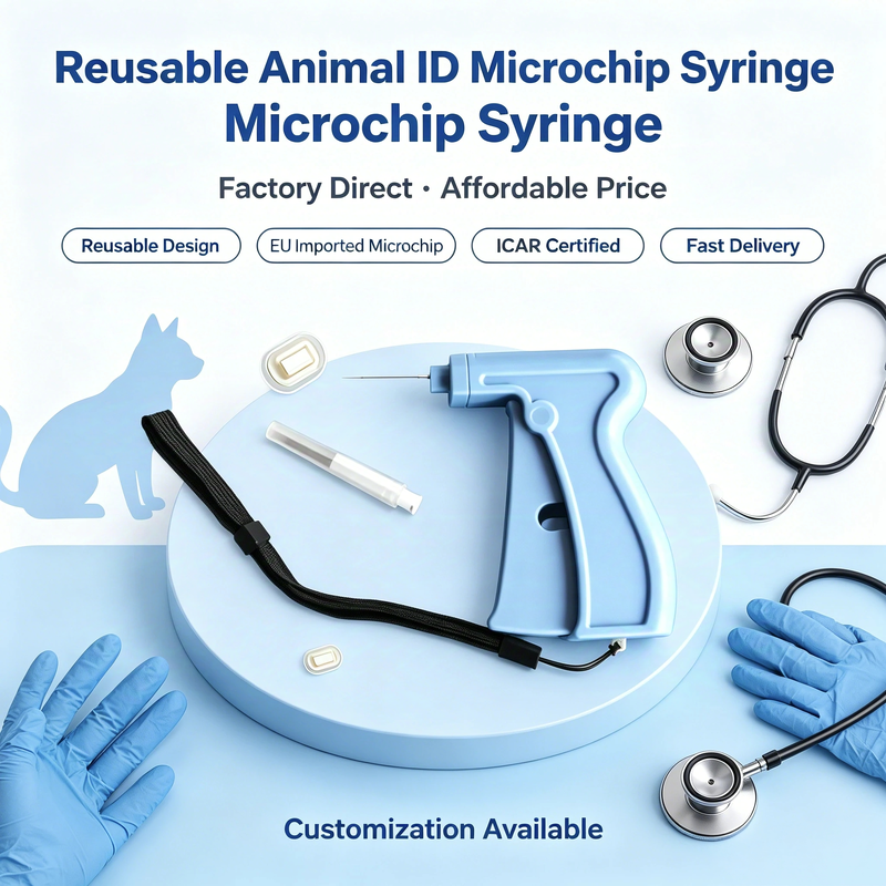 ISO11784/5 FDX-B 134.2KHz Implantable Microchip For Animal Identification With 2.12*12mm Bio Glass Tag