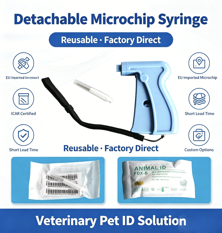 ICAR Certified ISO11784/5 FDX-B 134.2KHz Transponder Microchip For Animal ID And RFID Tracking