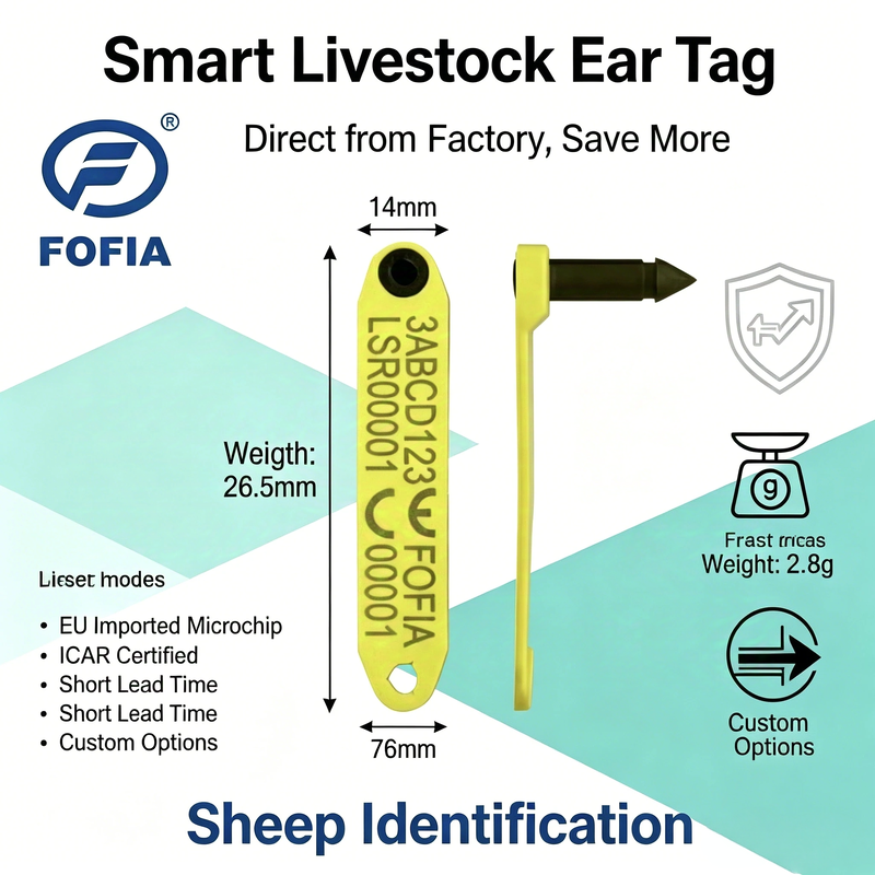 UV Resistant Ear Tag for Livestock Providing Long Lasting Color and Number Visibility Even Under Harsh Sunlight Exposure