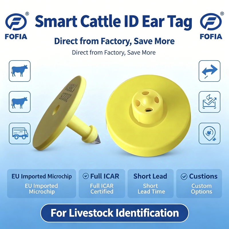 Professional Electronic Ear Tag for Livestock Cattle Identification and Tracking Monitoring System Supporting Farm Management Solutions