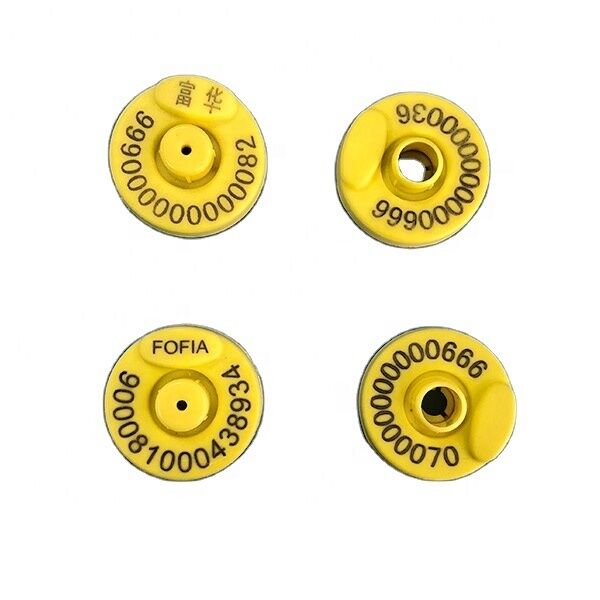 Electronic Custom Ear Tag for Cattle RFID Technology FDX-B Type Plastic & TPU Material Model ET907