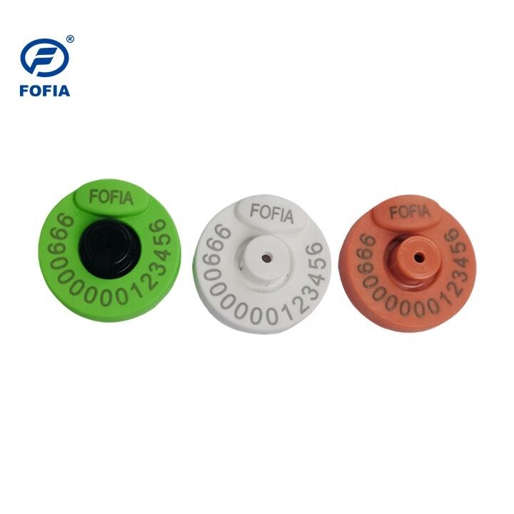 FOFIA ET907 IEC 68-2-6 Vibration Standard RFID Ear Tag for Cattle Plastic Material Secure and Accurate Identification