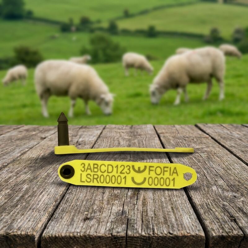 FOFIA ET969 Durable Waterproof Electronic Sheep Ear Tag with Unique ID