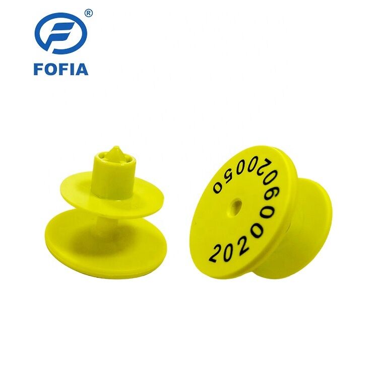 UHF Gps Electronic Ear Tag  For Cattle / Sheep / Pig Feeding Management