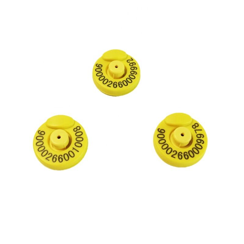 Fofia Universal Livestock Ear Tags-ISO/ICAR Certified TPU RFID Tags 17cm Reading Distance for Cattle Goats Farm Management
