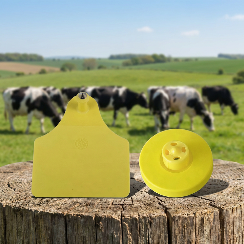 FULL ICAR Certified TPU RFID Access Card - 30mm Round ISO11784/5 Animal Ear Tag for Secure Entry Systems