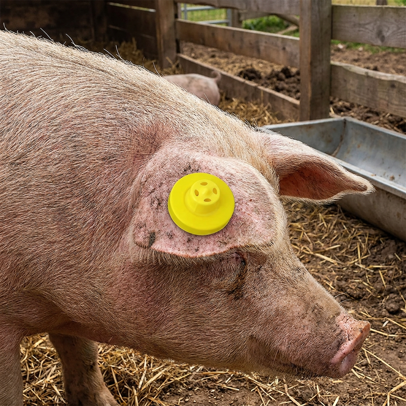 High Quality Waterproof Anti-shedding RFID Sheep Ear Tag ISO11785 FDX-B for Animal Tracking