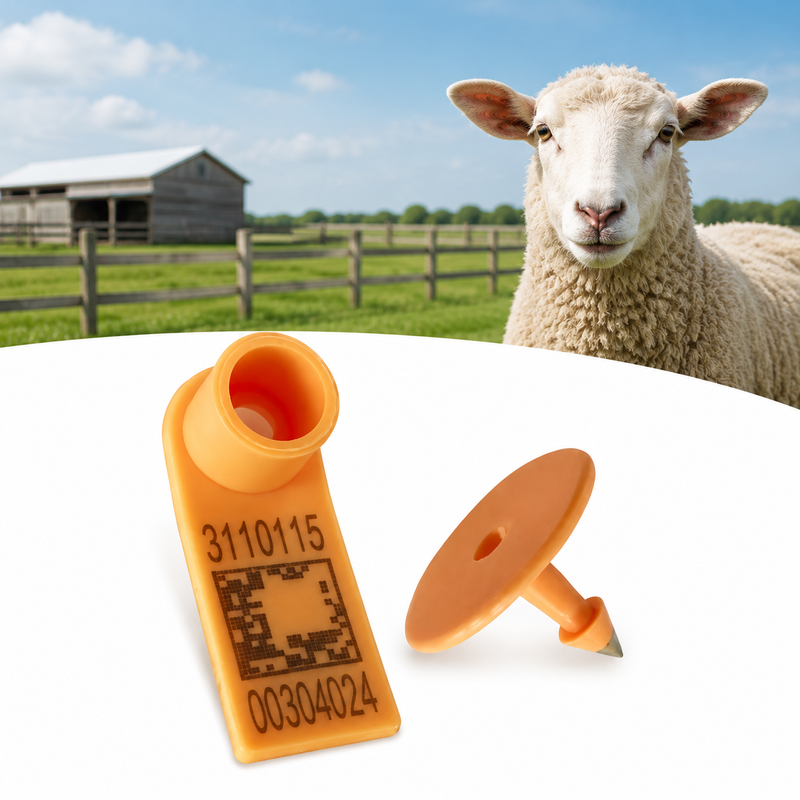 Tension 250N Sheep Identification Tags Tags with Reading Distance 0 to 15 Meters Designed to Withstand Harsh Environments