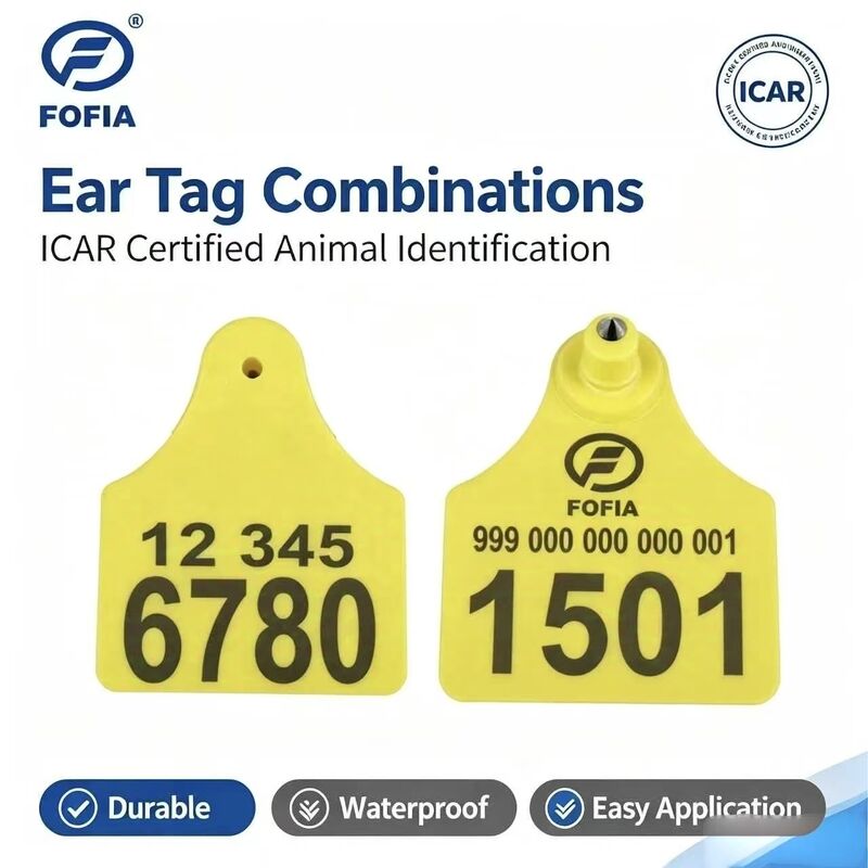 High Quality TPU Split Medium Bull Ear Animal Tags New Condition for Animal Husbandry Industries