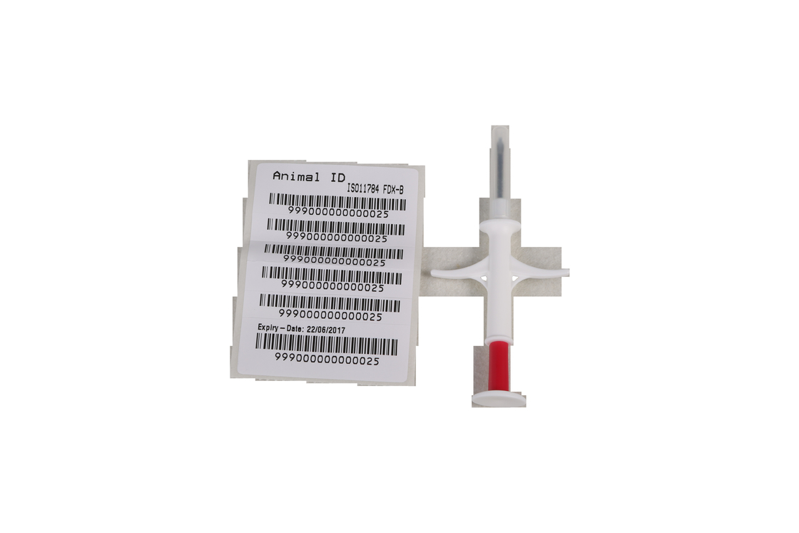 Implantable Microchip RFID Transponder Tag  134.2 KHz 20G 2.12mm X 12mm