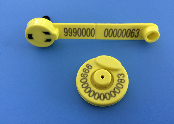 134.2khz Sheep Ear Tags For Electronic Identification Tracking , TPU