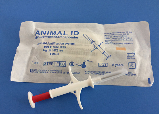 Microchip Tracking Device For Dogs 1.4*8mm , EM4305 Found Pet Microchip Injectable Transponders