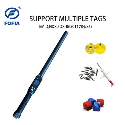 ISO11784 FDX-B HDX Handheld wand Reader For Cattle Livestock Ear Tag Microchip Long Reading distance up to 30cm