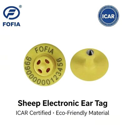 High Quality New OEM ET957 134.2kHz TPU Chip Animal Electronic Ear Tags Pigs Cow Sheep 10cm Read Range -20~80C ICar 1Yr Warranty