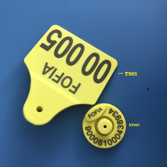 Round Electronic Ear Tags Cattle Identification , Animal Ear Tags Personalized,livestock